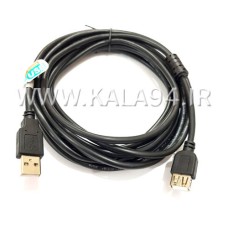 کابل 5 متر USB افزایشی / مارک HP / دارای شیلد و نویزگیردار / ضخیم و مقاوم / تمام مس / تک پک شرکتی